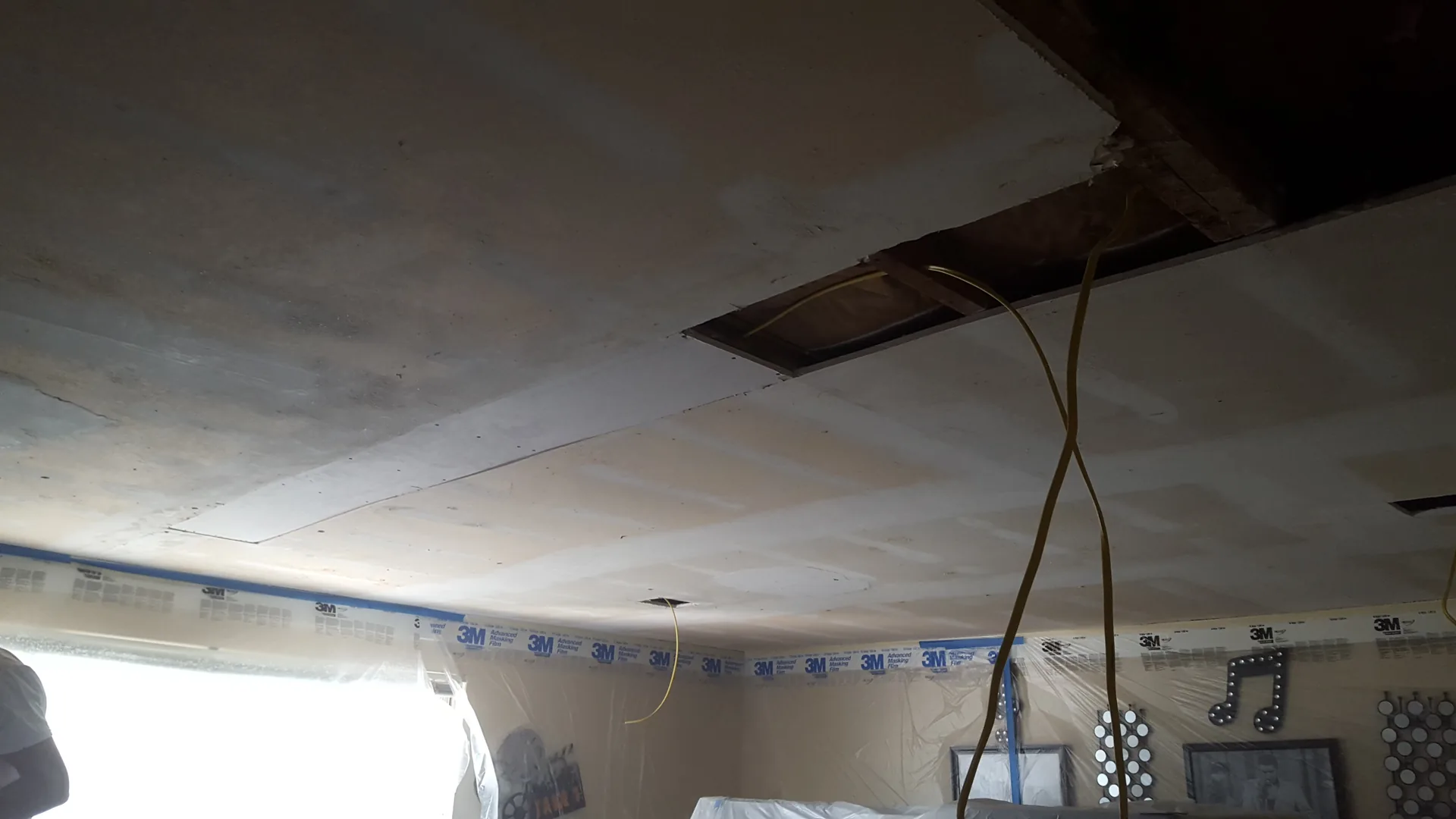 Ceiling Repair In Progress — General Repairs by A Quality Handyman in Albuquerque, NM