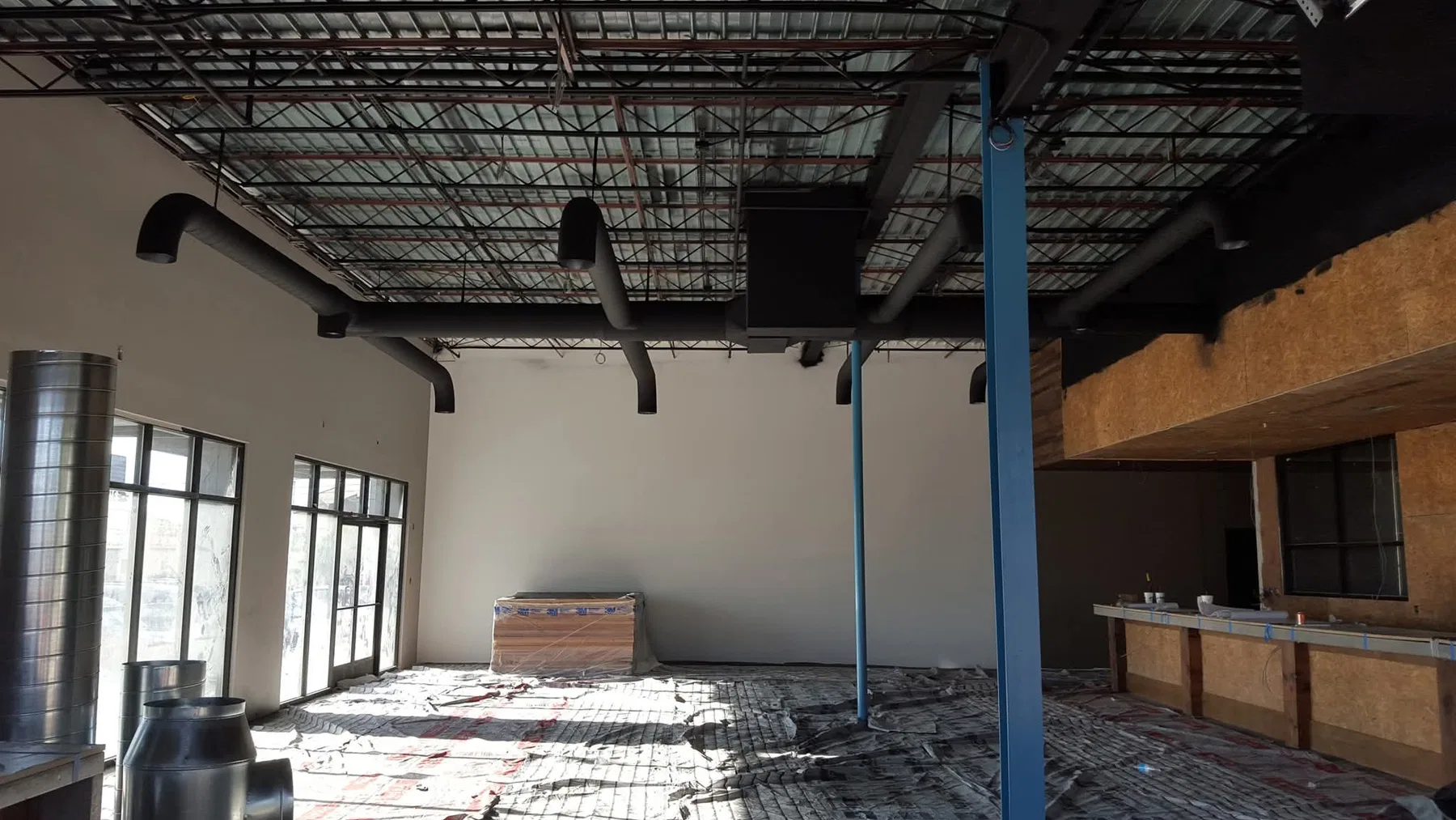 Commercial property exterior repair and paint
