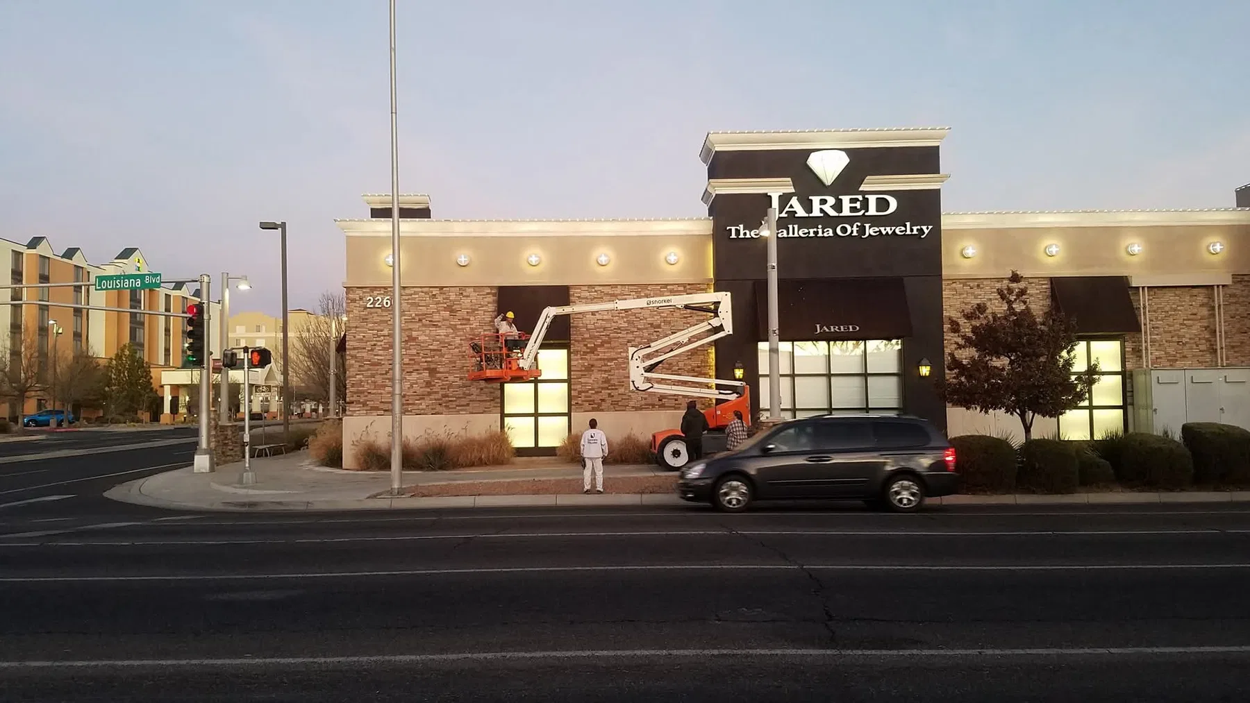Commercial property exterior repair and paint