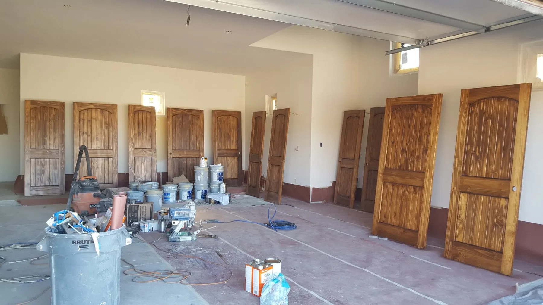 New door installation and finish work