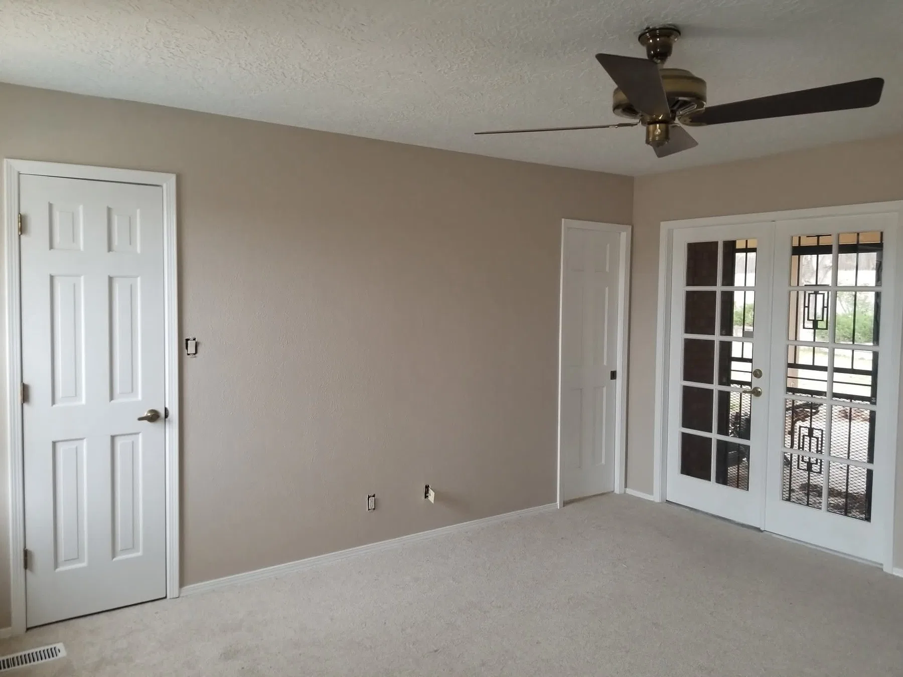 Interior wall repair and repaint