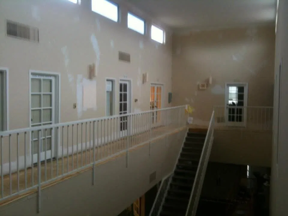 Interior wall repair and repaint